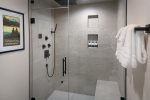 Refresh sore muscles in the luxurious steam shower in the master ensuite.